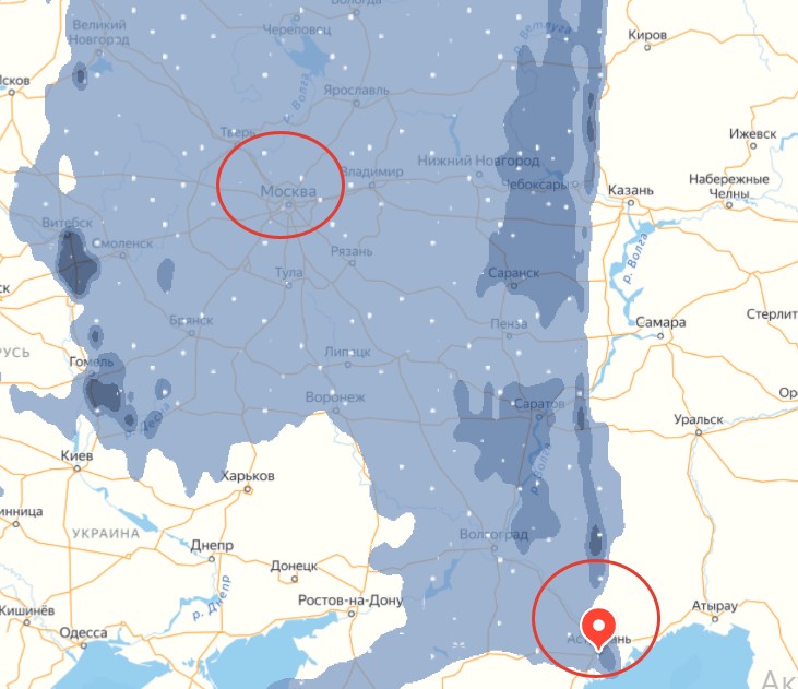 Карта осадков новгородская область в реальном