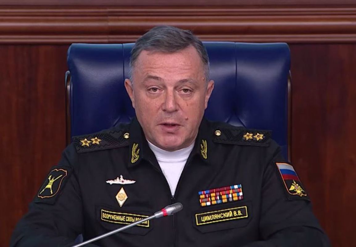 Заместитель начальника Главного организационно-мобилизационного управления Генштаба ВС РФ вице-адмирал Владимир Цимлянский