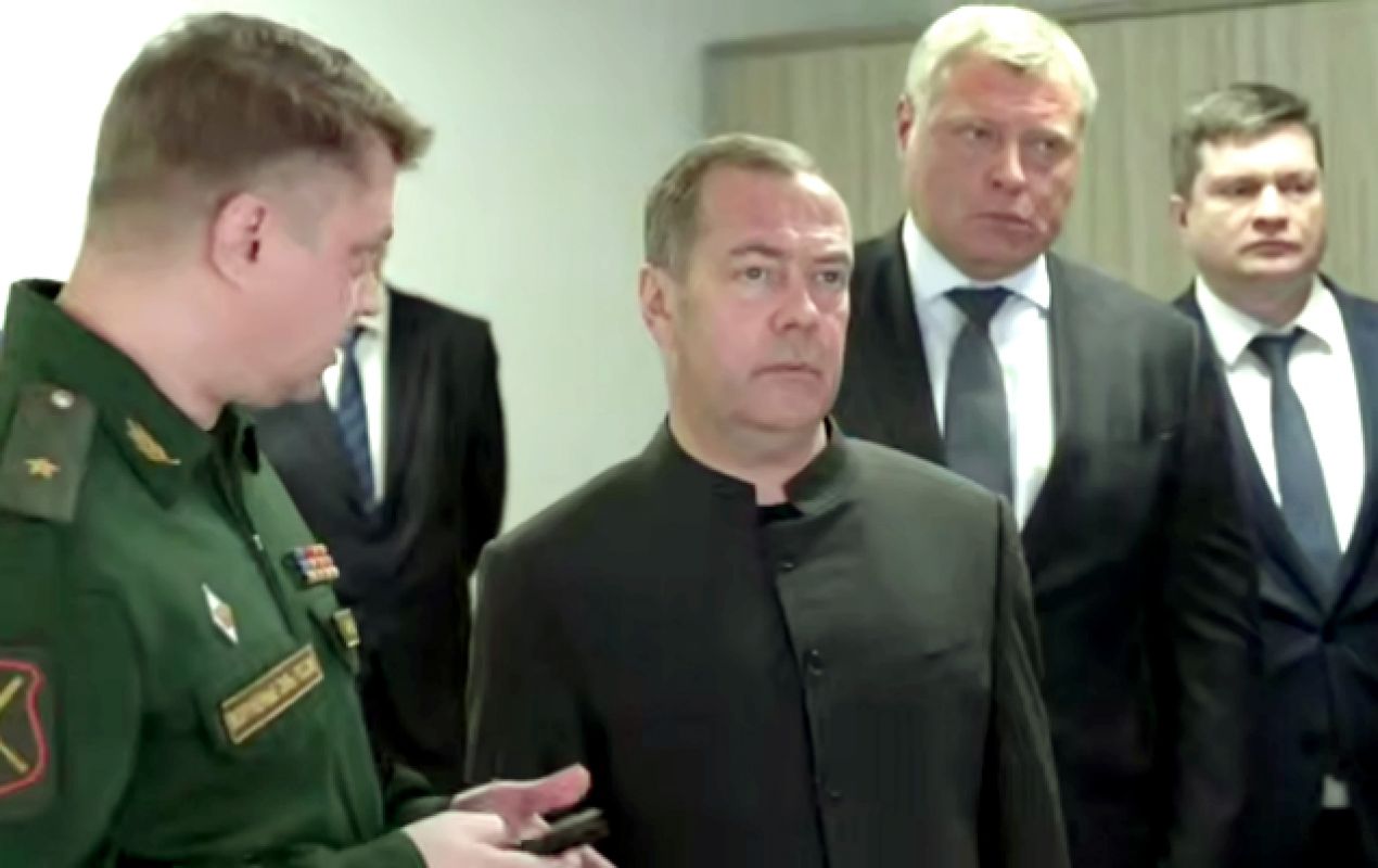скриншот видео со страницы Д.Медведева в соцсети «ВКонтакте».