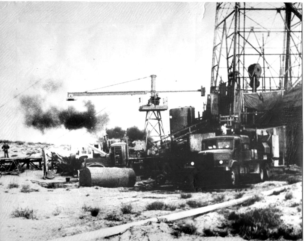 Задавка скважины № 5 Ширяевская (Астраханская), 1976 год