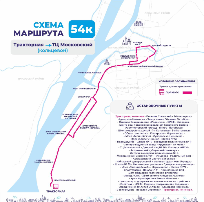 Маршрут автобуса 2д